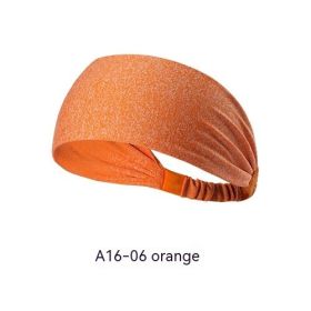 Quick-drying Antiperspirant Yoga Hair Band For Women (Option: Orange)