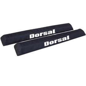 Dorsal Aero Roof Rack Pads for Factory and Wide Crossbars - Surfboards Kayaks Sups Snowboards (Color: Black, size: 34")