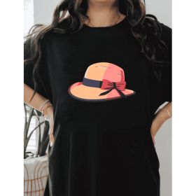 Casual Women's Cotton T-Shirt with Bow Detail - Trendy and Comfortable for Every Season (Style: 3)