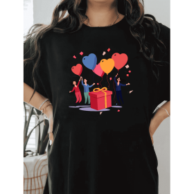 Casual Women's Cotton T-Shirt with Bow Detail - Trendy and Comfortable for Every Season (Style: 14)