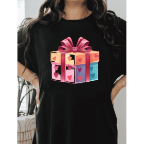 Casual Women's Cotton T-Shirt with Bow Detail - Trendy and Comfortable for Every Season (Style: 231)