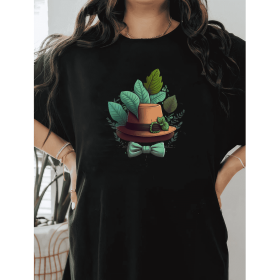Casual Women's Cotton T-Shirt with Bow Detail - Trendy and Comfortable for Every Season (Style: 277)