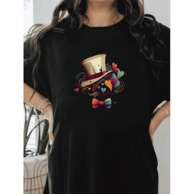 Casual Women's Cotton T-Shirt with Bow Detail - Trendy and Comfortable for Every Season (Style: 205)