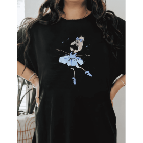 Casual Women's Cotton T-Shirt with Bow Detail - Trendy and Comfortable for Every Season (Style: 215)