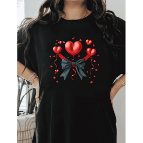 Casual Women's Cotton T-Shirt with Bow Detail - Trendy and Comfortable for Every Season (Style: 251)