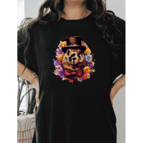 Casual Women's Cotton T-Shirt with Bow Detail - Trendy and Comfortable for Every Season (Style: 294)